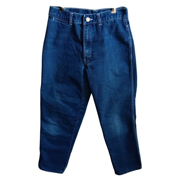 14 26x26 Vintage 1980's Girls Jeans DISCO POCKET RAYON DENIM STRAIGHT FASHION - Picture 2 of 5